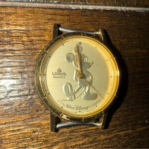 Gold Disney Quartz Mickey Mouse Watch